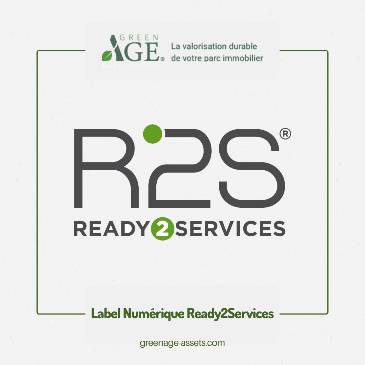GreenAge Assets Services – Référent Ready2Services (R2S)
